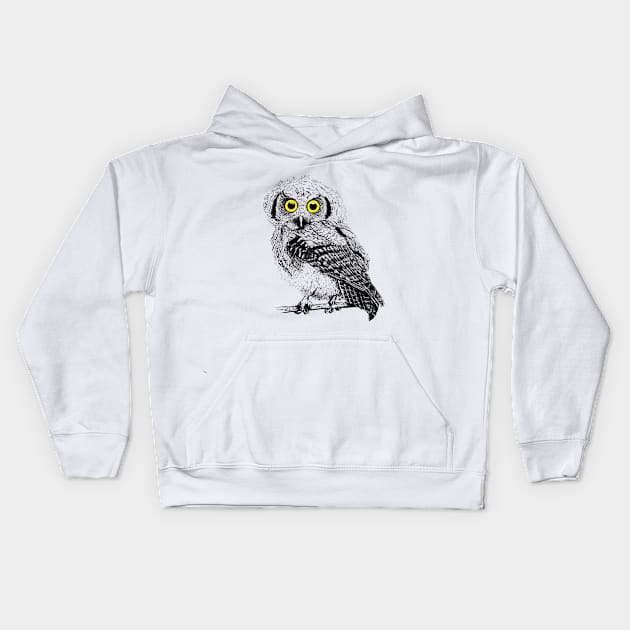 Preety Little Owl Kids Hoodie by IsabelSalvador